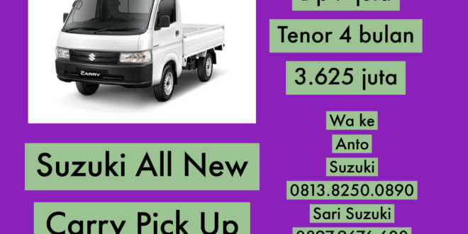 GUNAKAN SUZUKI ALL NEW CARRY PICK UP UNTUK USAHA ANDA<span class="rating-result after_title mr-filter rating-result-8103">			<span class="no-rating-results-text">No ratings yet.</span>		</span>