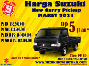 Harga Suzuki Carry Pickup Bulan Maret 2021